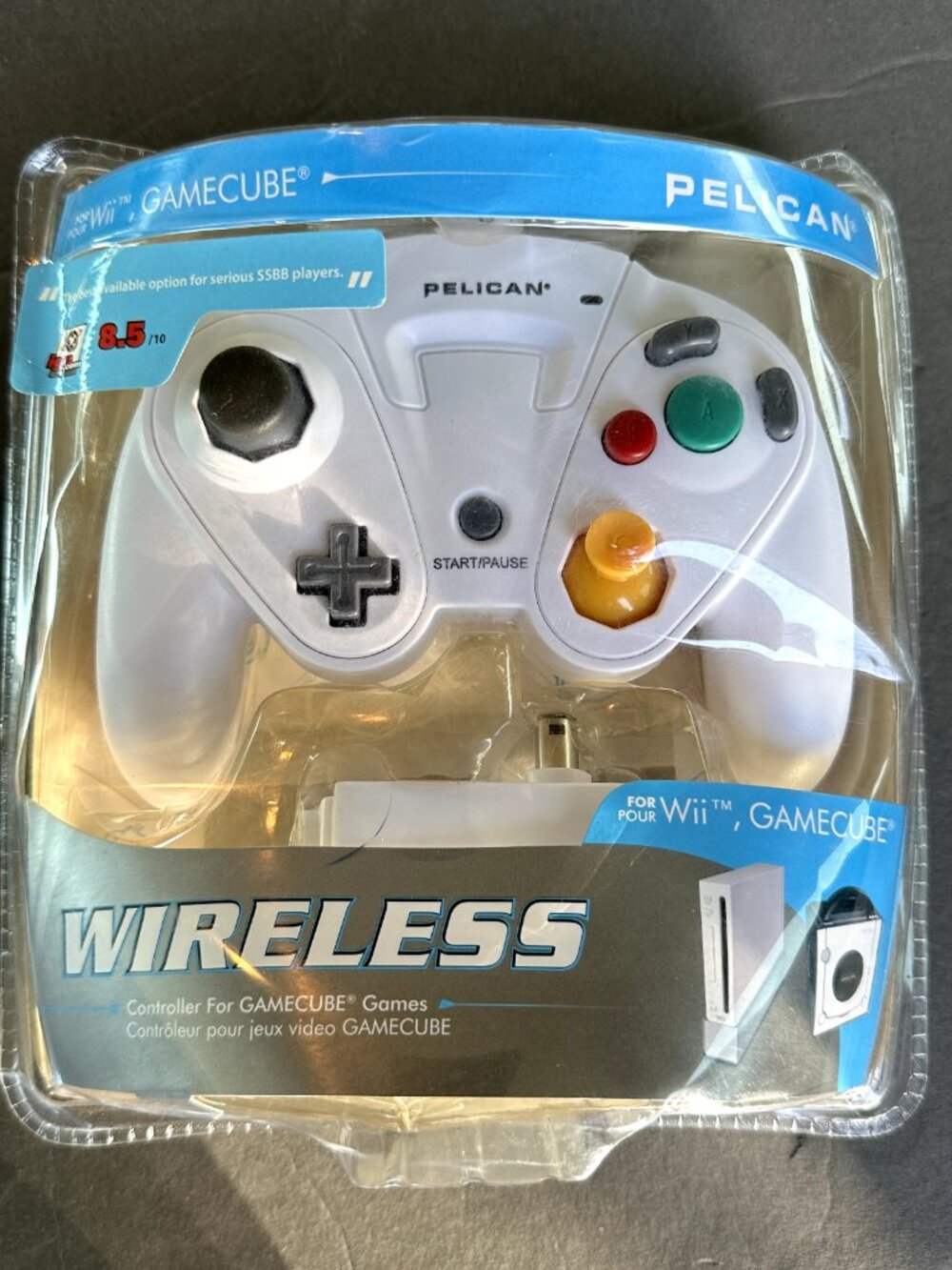 NEW Pelican G3 Wireless Nintendo Gamecube Controller & Dongle Wii Gamecube